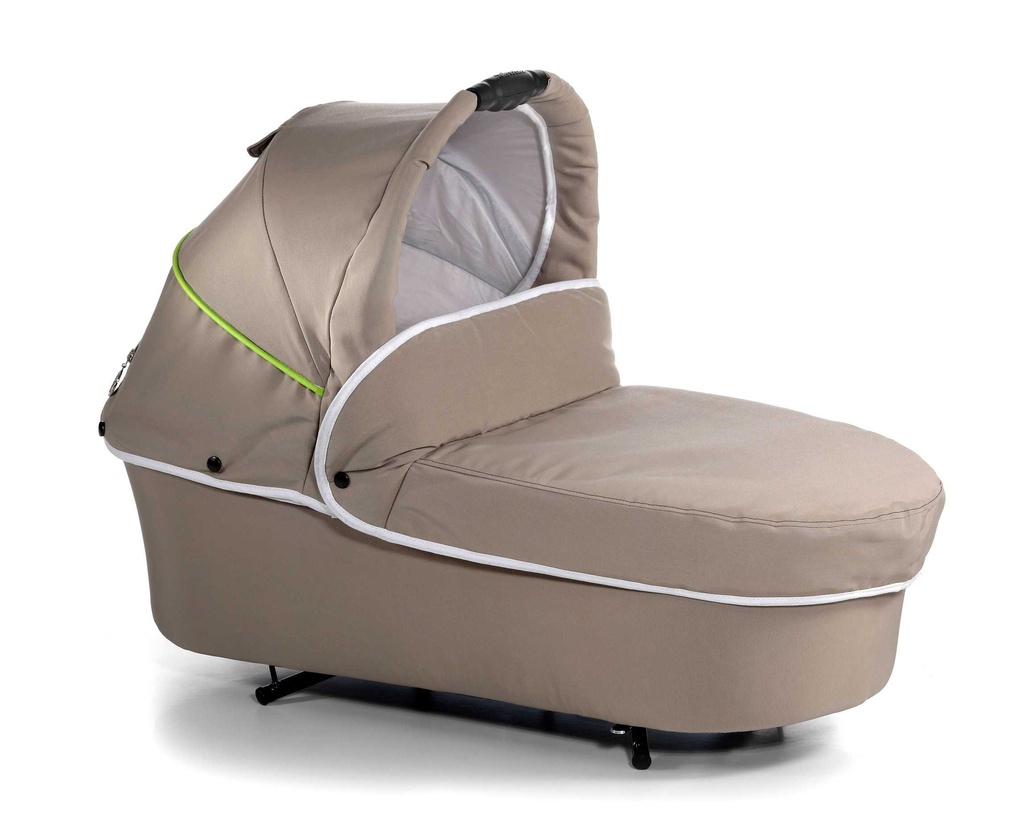 Vežimėlis Racer GT Limette/Weiss Tupfen 2-in1 (sulakstomas kietas lopšys)