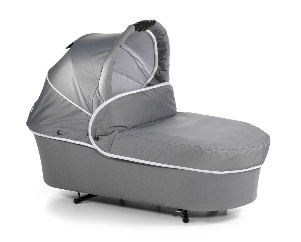 Vežimėlis Topline X Silbergrau Streifen 2-in-1 (sulakstomas kietas lopšys)