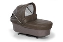 Vežimėlis Xperia Capppuccino/Weis 2-in1 (lopšys) su užvalkalu kojoms ir rankine