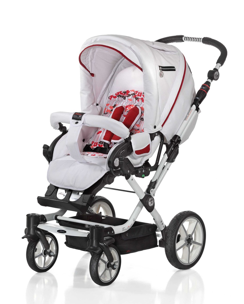 Vežimėlis Topline S Koralle Stilblume 2-in-1 (sulakstomas kietas lopšys)