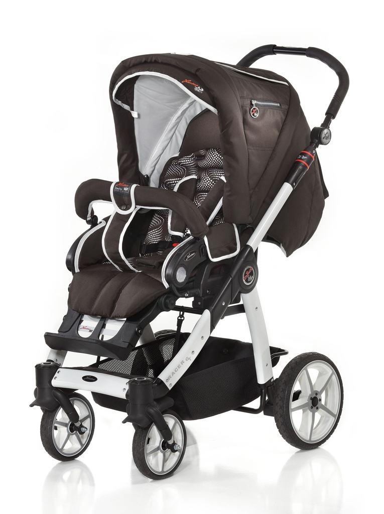 Vežimėlis Topline S Mokka Weis Retro 2-in1 (minkštas lopšys) kompl.