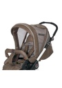 Vežimėlis Xperia Capppuccino/Weis 2-in1 (lopšys) su užvalkalu kojoms ir rankine